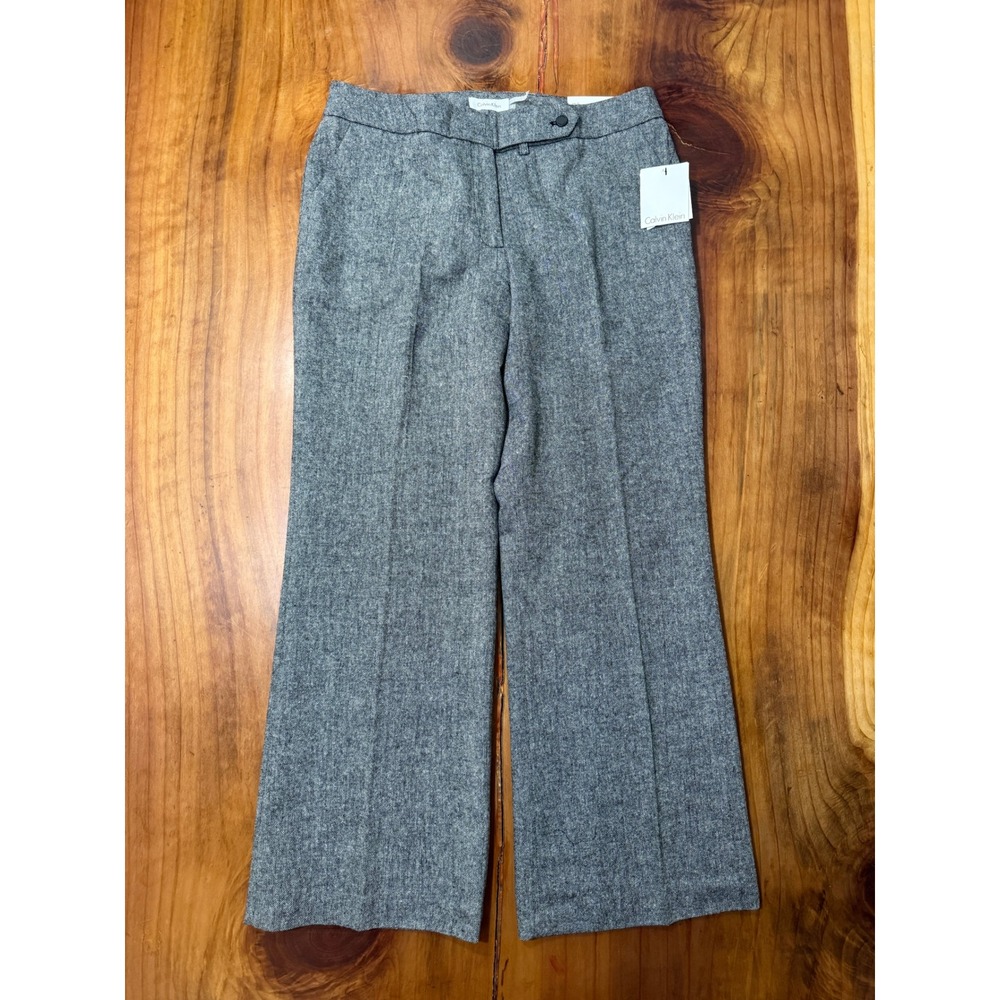 NEW Calvin Klein Women's Pants 12 x 30 Classic Fit Wool Lined Flat front C3-7